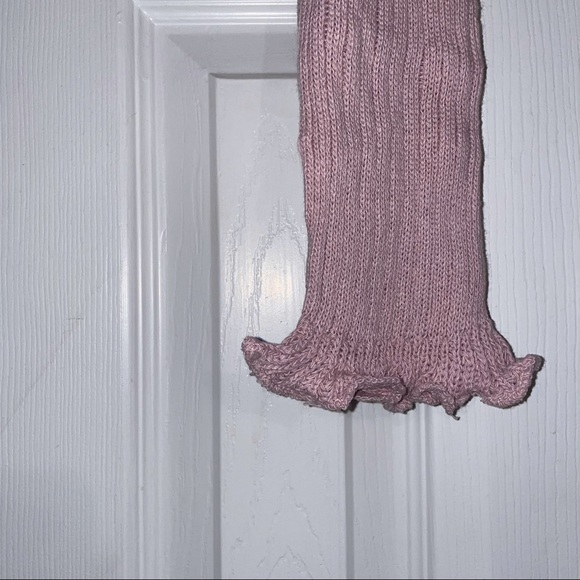 Muave Off The Shoulder Ribbed Crop Top - Picture 6 of 9